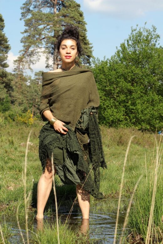 chrochet-schal-tribal-gypsy-psy-gruen