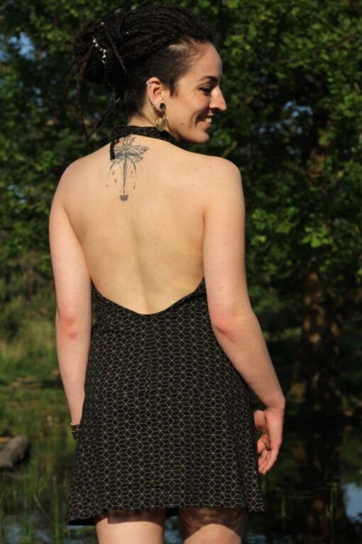 kleid-hippie-flower-of-life-schwarz