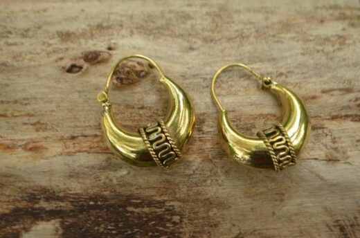 Creolen Ohrringe "Tribal-Night" -klein-