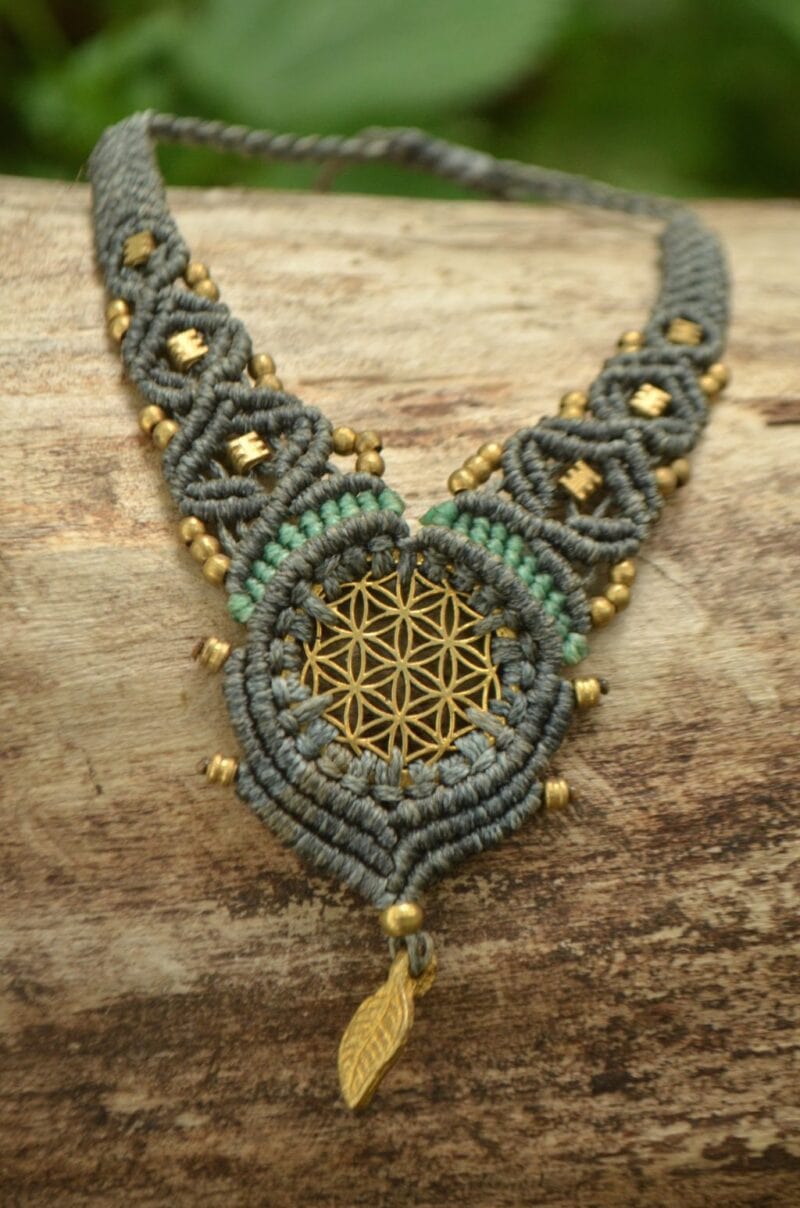 kette-blume-des-lebens-yoga-symbol-hippie-tuerkis