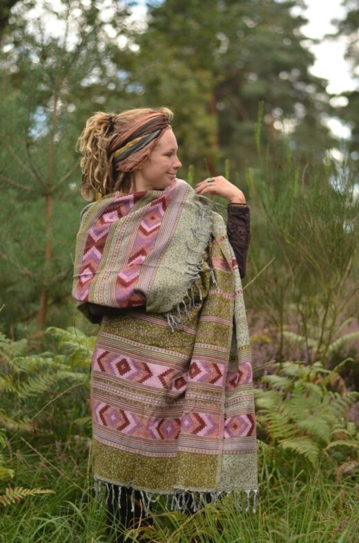 poncho-hippie-atzteke-gemustert-yak-schal
