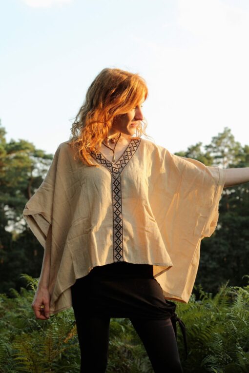 poncho-zipfel-top-hippie-goa-psy-wear-beige