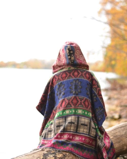 poncho-kapuze-gemustert-herbst-winter