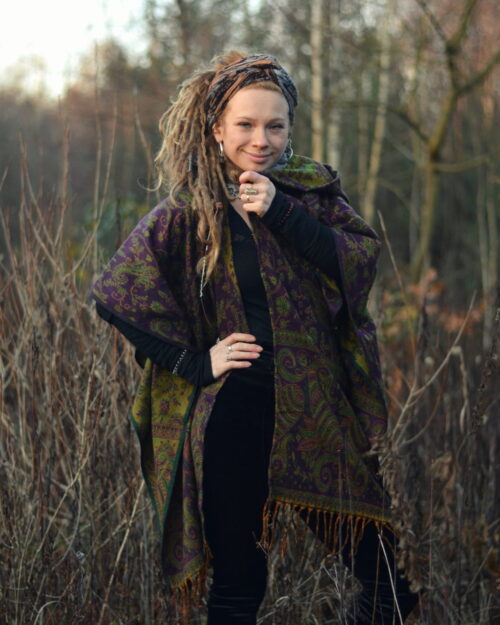 mantel-poncho-jacke-wolle-lila