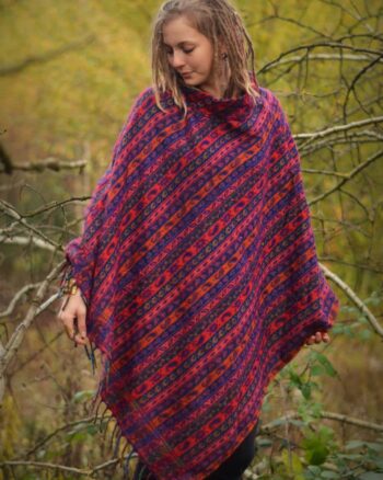 poncho-yak-schal-gemustert-hippie-fairfashion