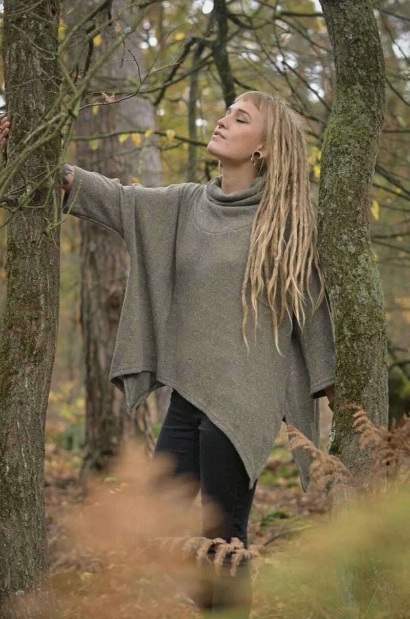 pullover-zipfel-lagenlook-gruen