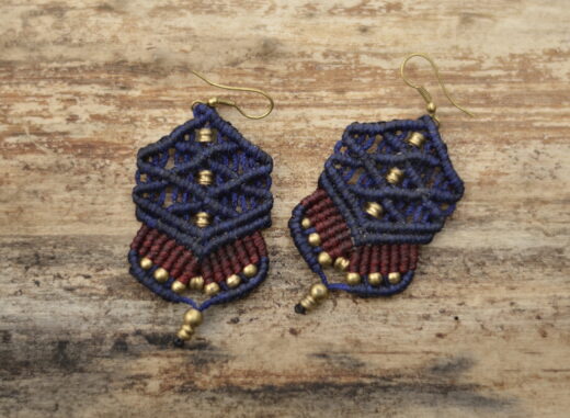 ohrringe-makramee-hippie-schmuck-blau