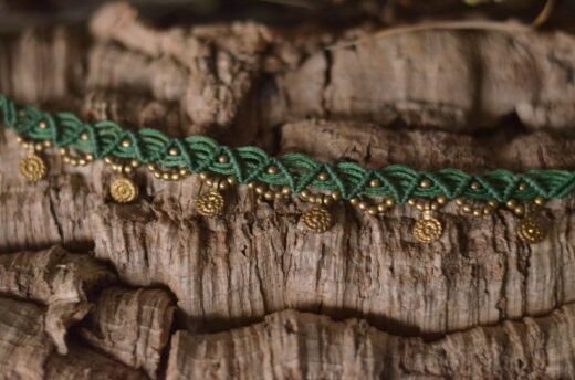 fußkette-tribal-gruen