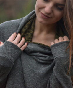 pullover-hoodie-kragen-olive-gruen