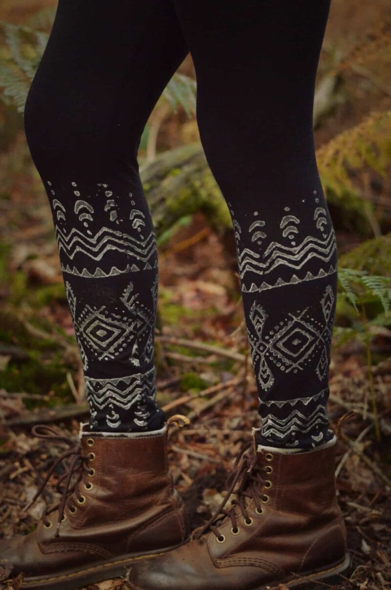 leggings-hippie-look-schwarz-psywear