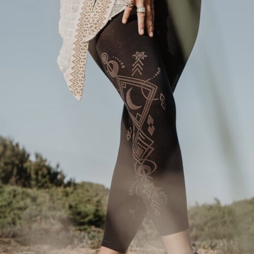 leggings-mond-symbol-schwarz