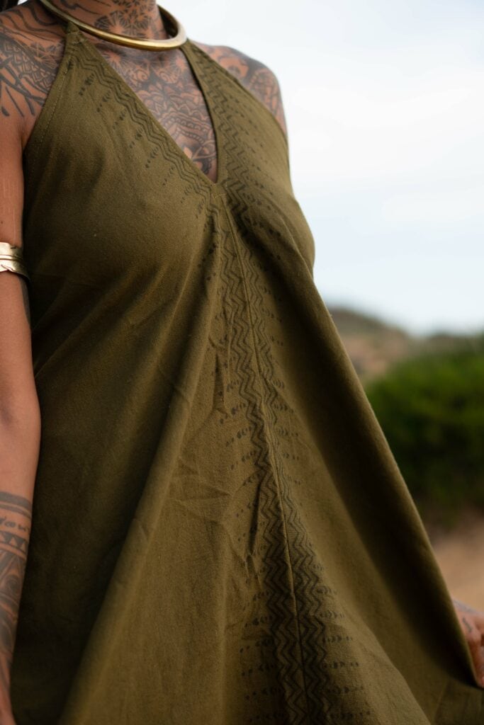 kleid-ethnostyle-olive-gruen