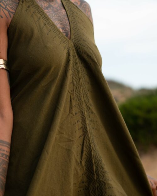 kleid-ethnostyle-olive-gruen