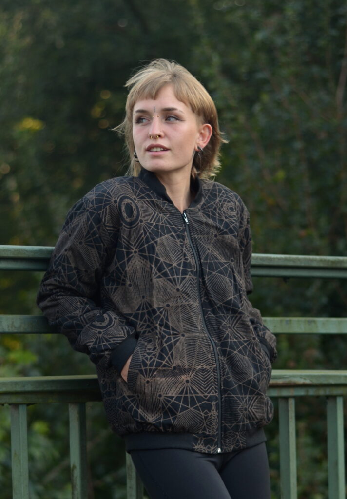 Winter Jacke mit Fleece "Sacred Geometry"
