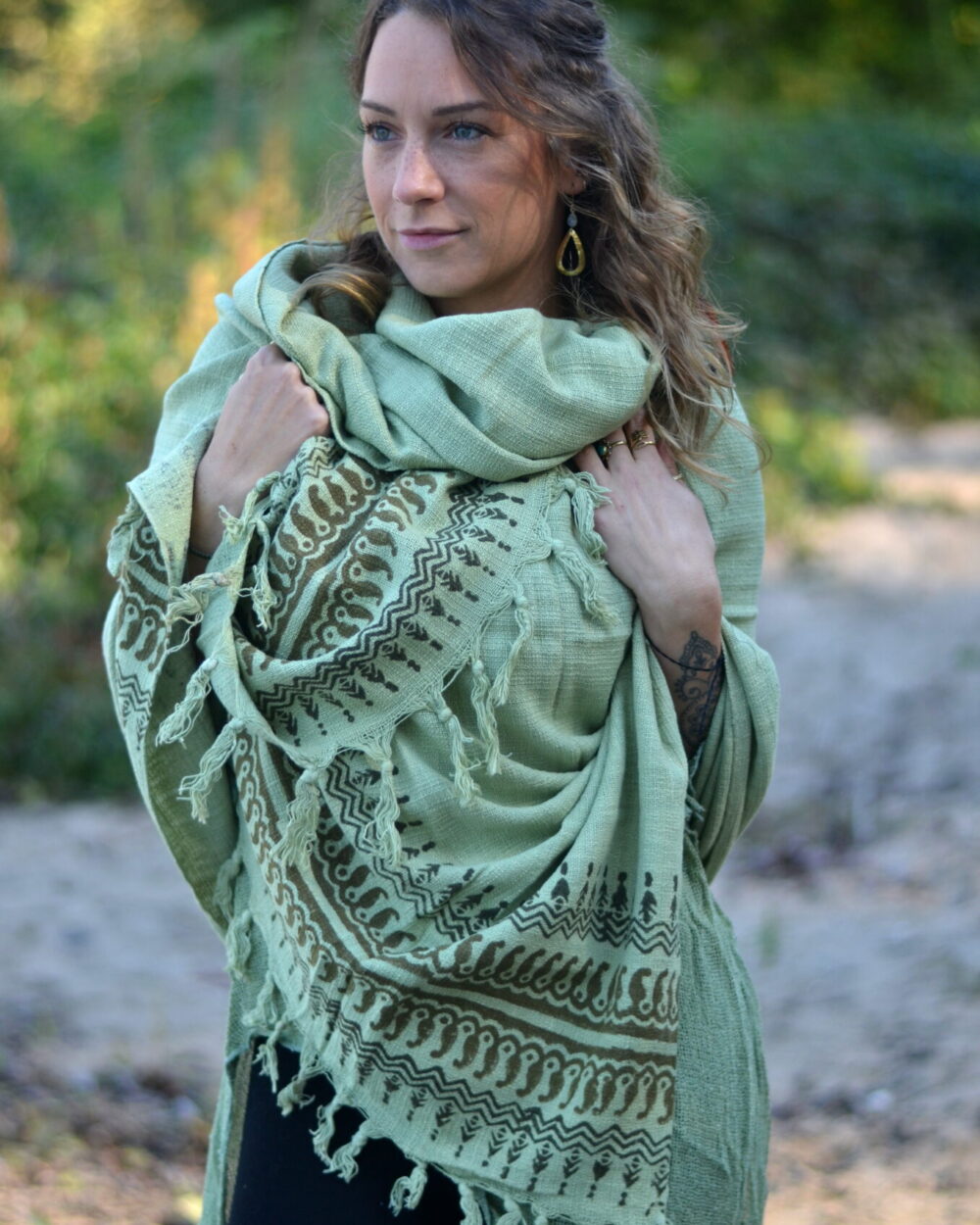 poncho-schal-bohemian-hippie-look-mint