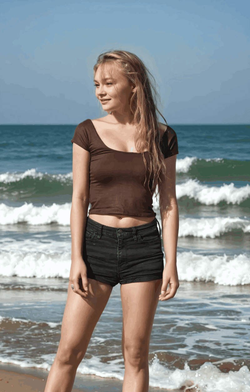 bauchfreies-top-stretch-braun