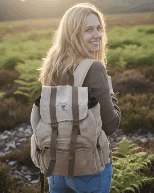 hanf-rucksack-einfarbig