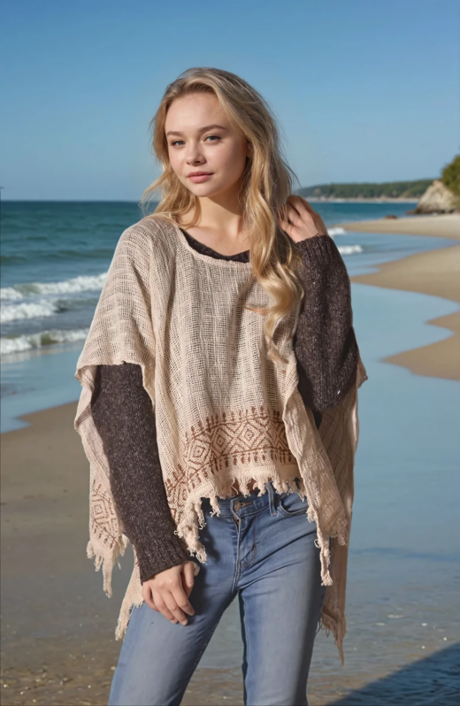 poncho-weiss-hippie-kleidung-natuerlich