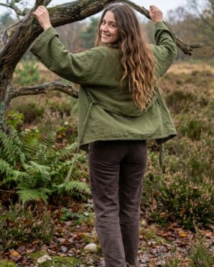 Alternative view of Kimono "Soulful" -khaki-