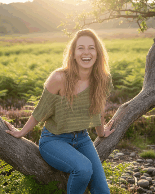 bauchfreies-top-natuerlicher-look