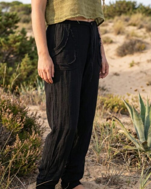 ausgefallene-hippie-hose-schwarz