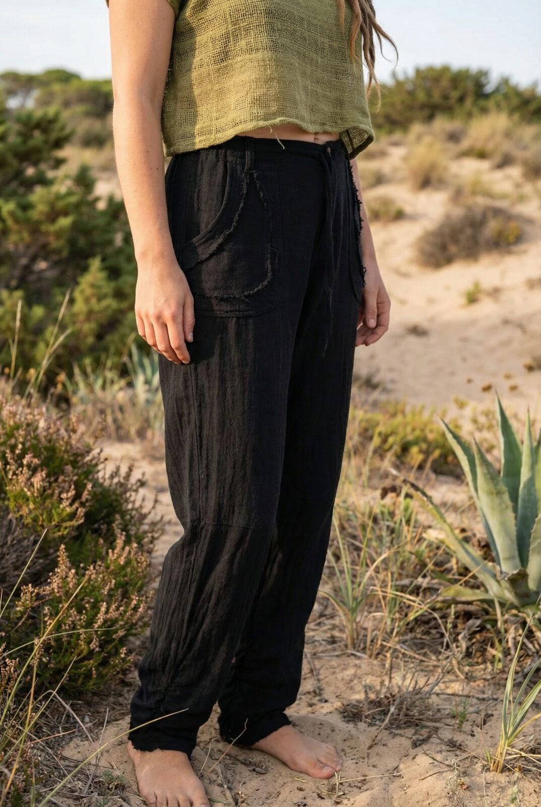 ausgefallene-hippie-hose-schwarz