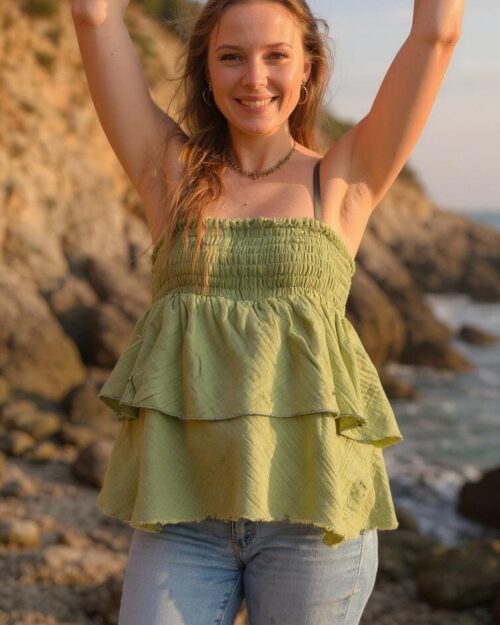 hippie-top-musselin-gruen