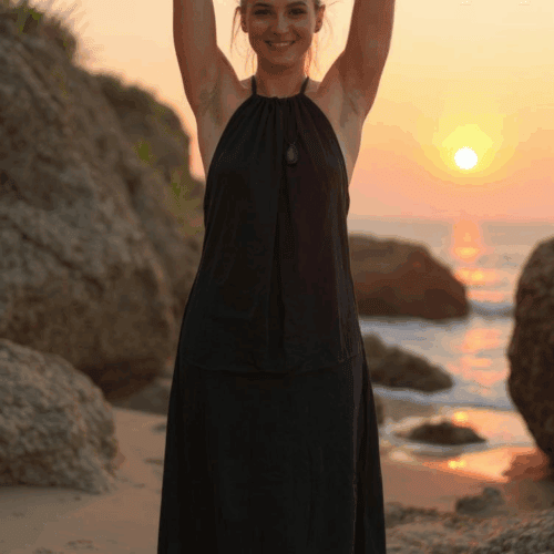 neckholder-kleid-musselin-baumwolle