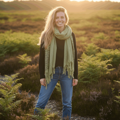 netz-schal-tribal-look-stammes-muster