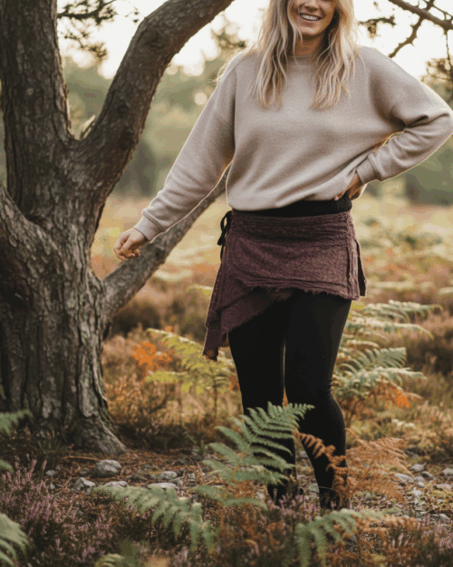 Spitzen Rock "Natural Spirit" -braun-