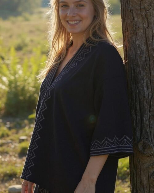 hippie-weste-schwarz-tribal-muster