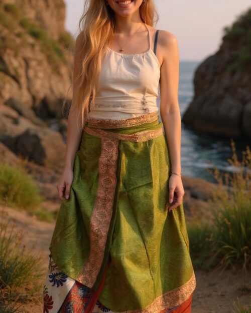 maxi-rock-boho-look-gruen