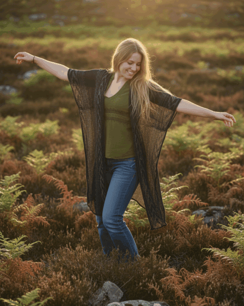 poncho-hippie-tribal-look-schwarz-grunge