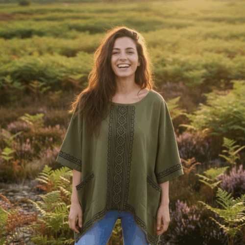 herbst-mode-hippie-outfit-gruen