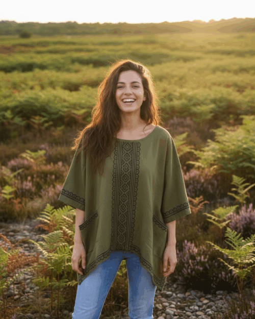 herbst-mode-hippie-outfit-gruen