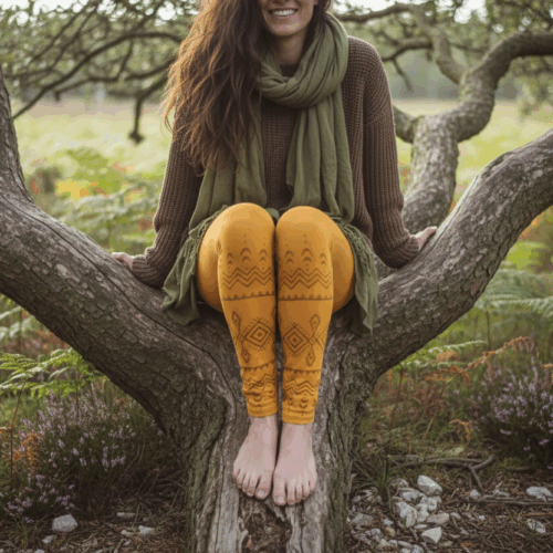 hippie-leggings-senf-gelb