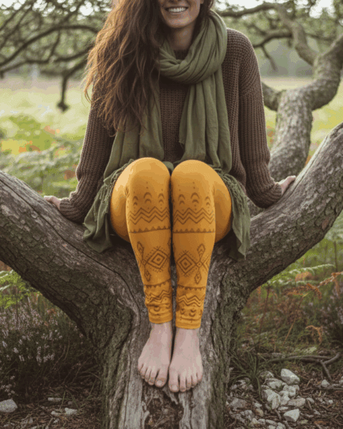 hippie-leggings-senf-gelb