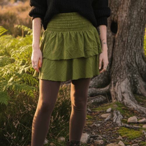 stufen-rock-gruen-boho-kleidung