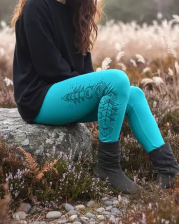 knallige-leggings-gemustert-tuerkis