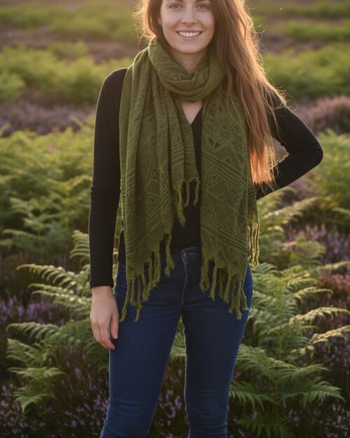 netz-schal-gruen-hippiestyle
