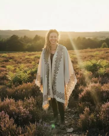 poncho-lang-reine-baumwolle-weiss