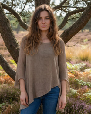 zipfel-pullover-beige-mesh-netz