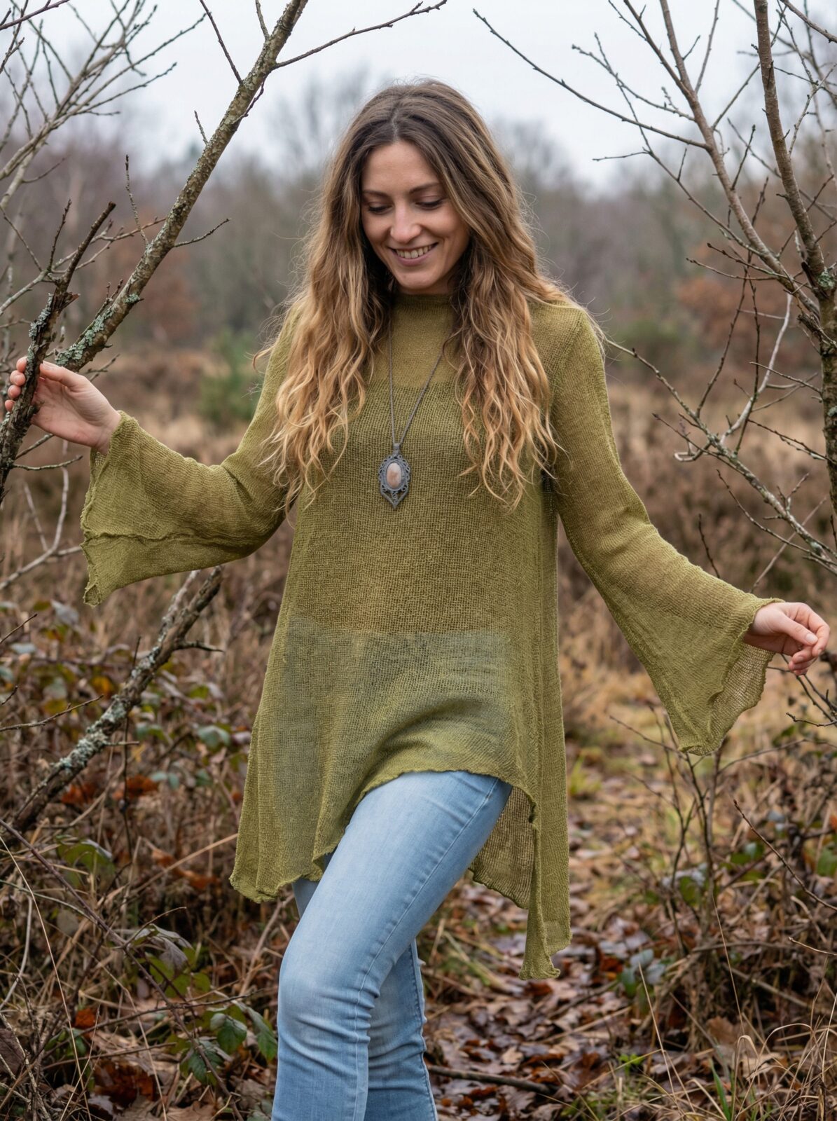 schal-hippie-natuerliche-mode-gruen