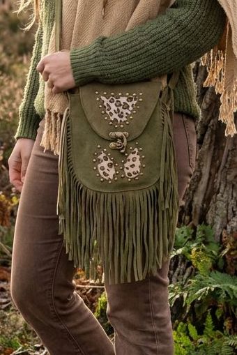 fransen-hand-tasche-olive-gruen