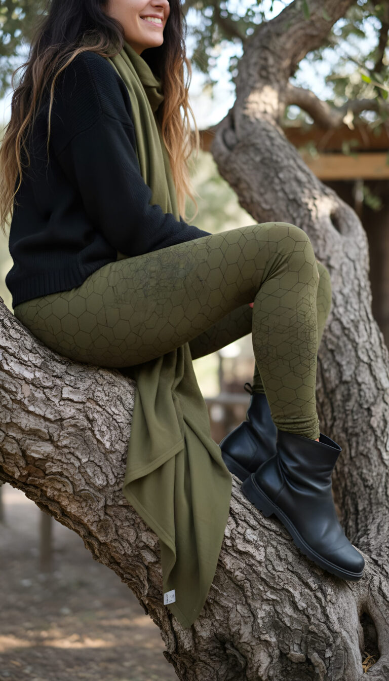 leggings-hippie-look-gruen-gemustert