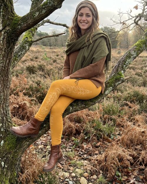 leggings-nomadic-affairs-gelb-gemustert