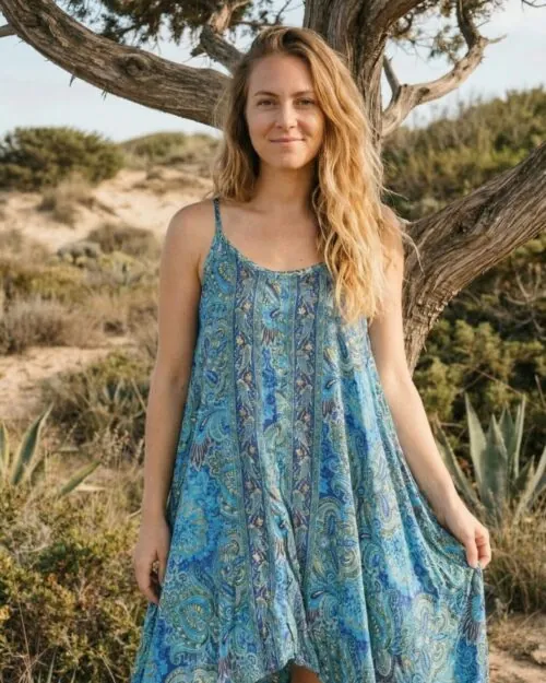 boho-kleid-paisley-muster-blau