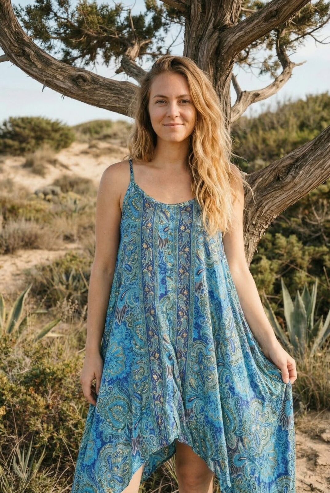 boho-kleid-paisley-muster-blau