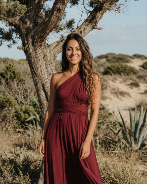 hippie-kleid-baumwolle-rot-one-shoulder
