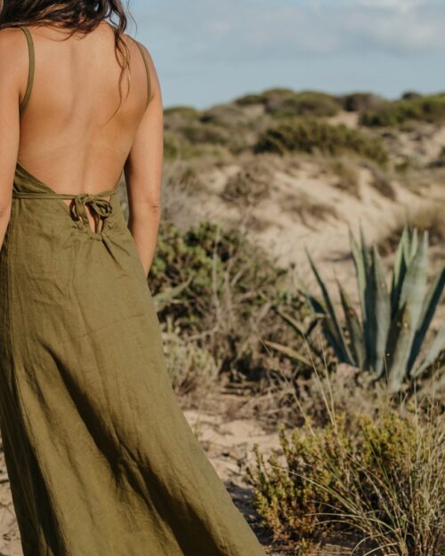 Kleid „Tribal Sun" -olive-grün- – Bild 4